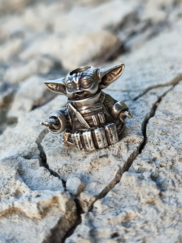 Намистина на темляк,,Малюк Грогу Бомбер,, срібло