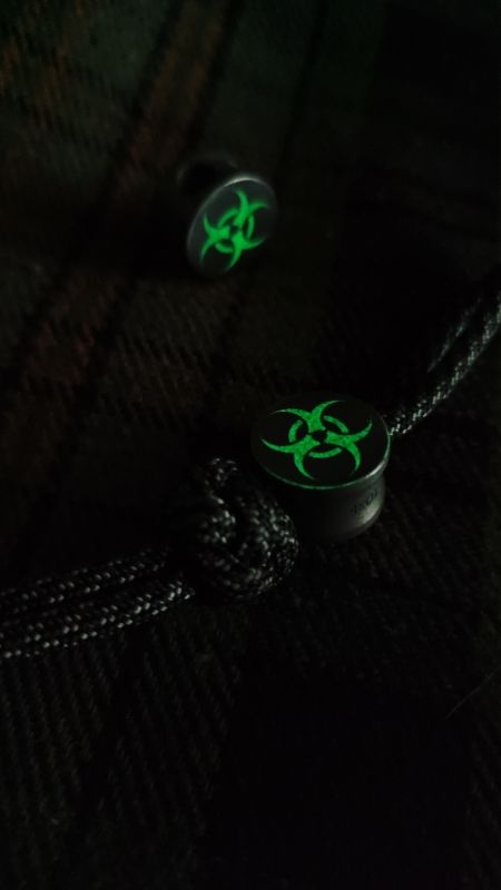 Намистина на темляк ,,Biohazard,, титан 2